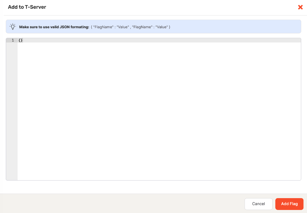 Add flags as JSON Add flags as JSON